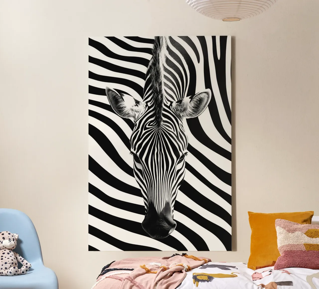 Ritratto di zebra tela con Cornice a cassetta da Autofocus