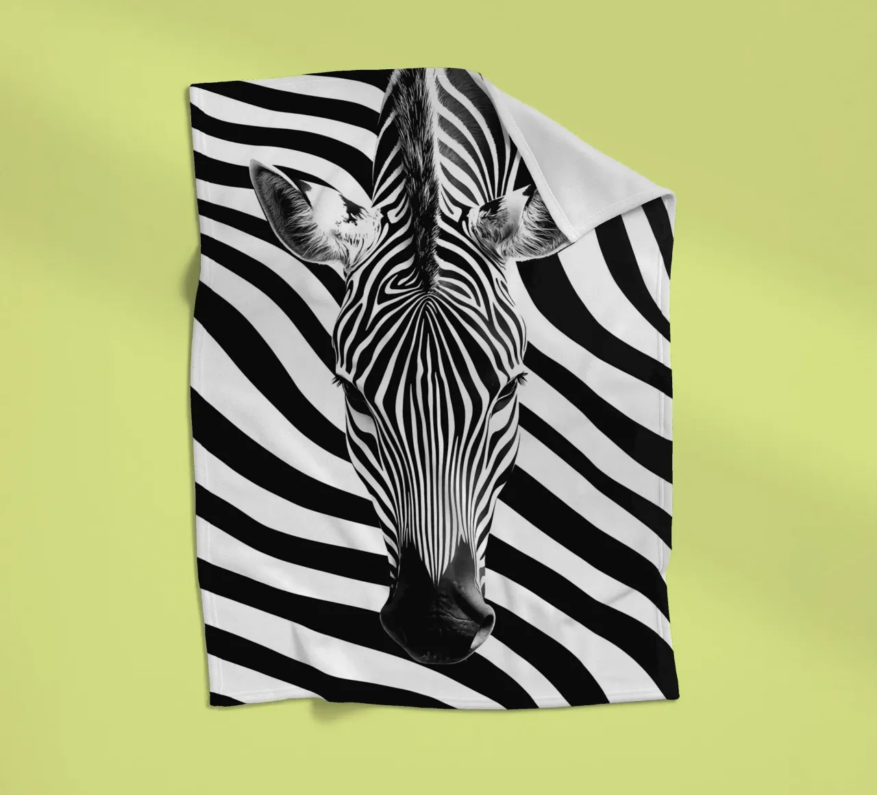 Ritratto di zebra coperta in pile da Autofocus