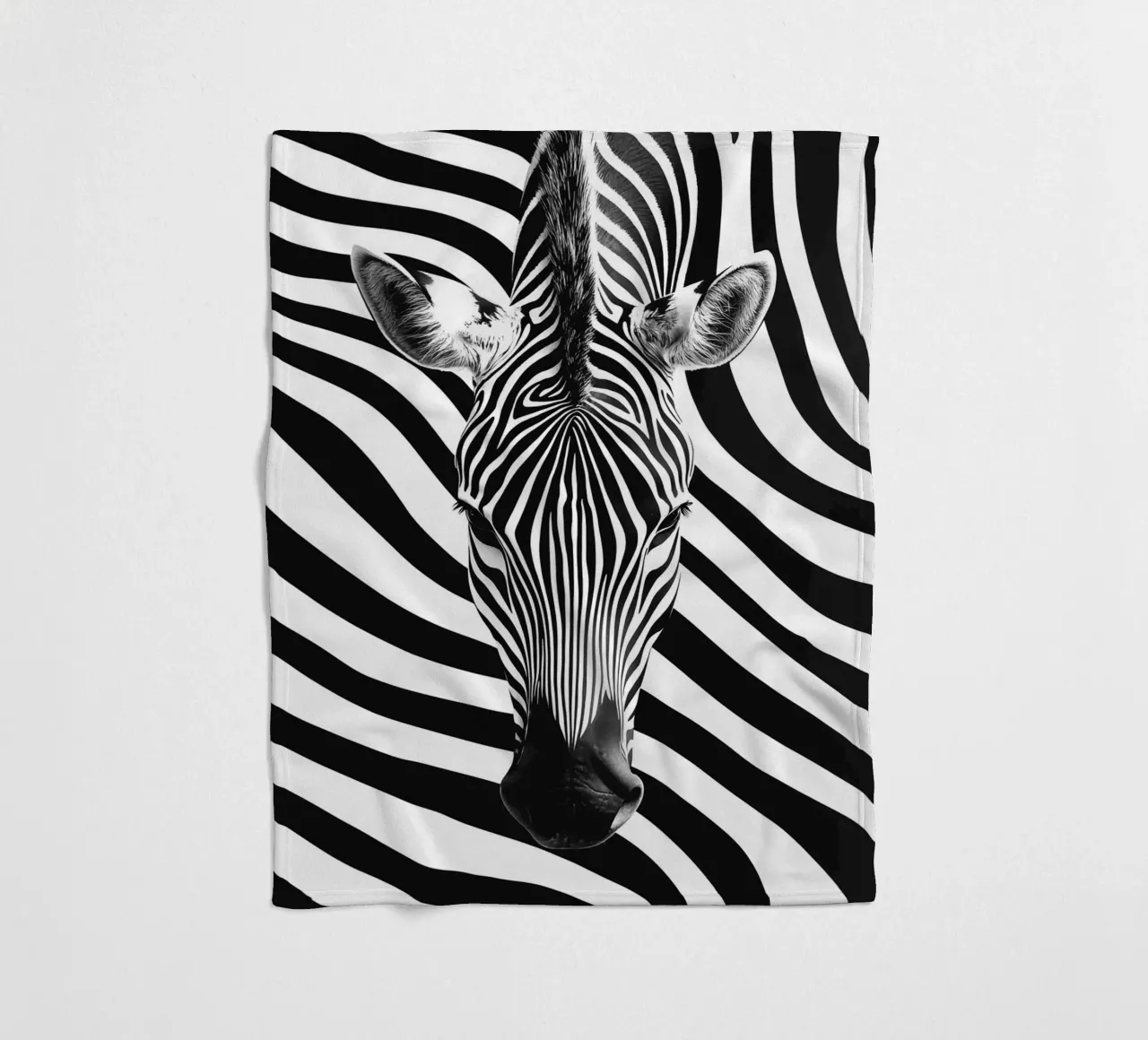Ritratto di zebra coperta in pile da Autofocus