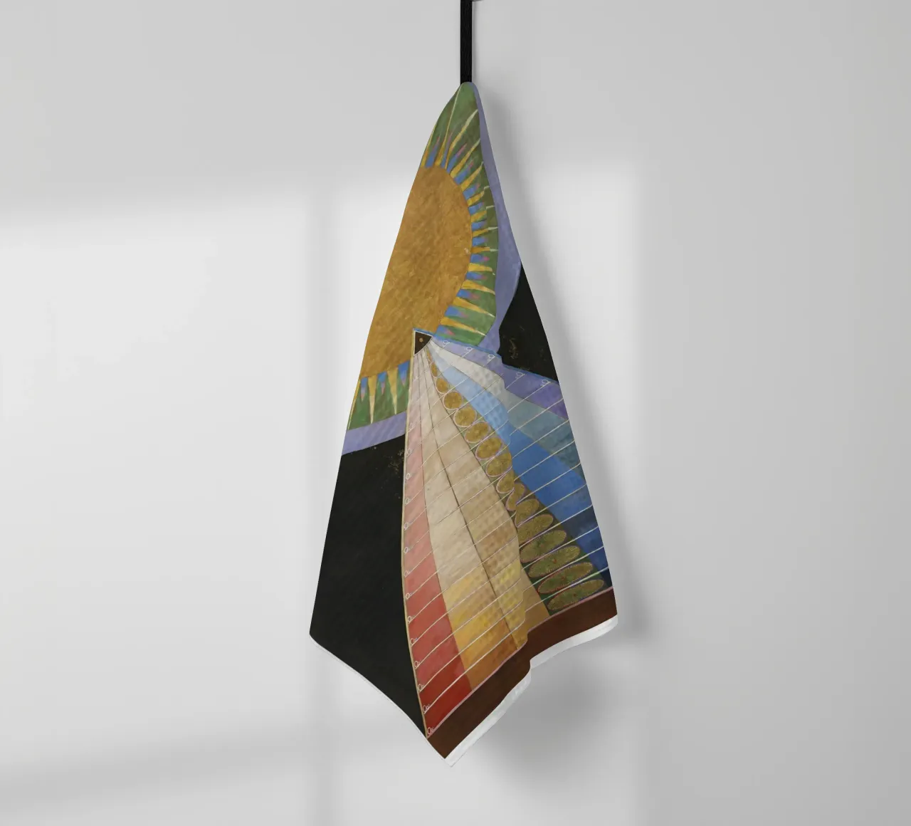 "Retable n° 1, groupe X" (1907) de Hilma af Klint torchon de Chérie Prints