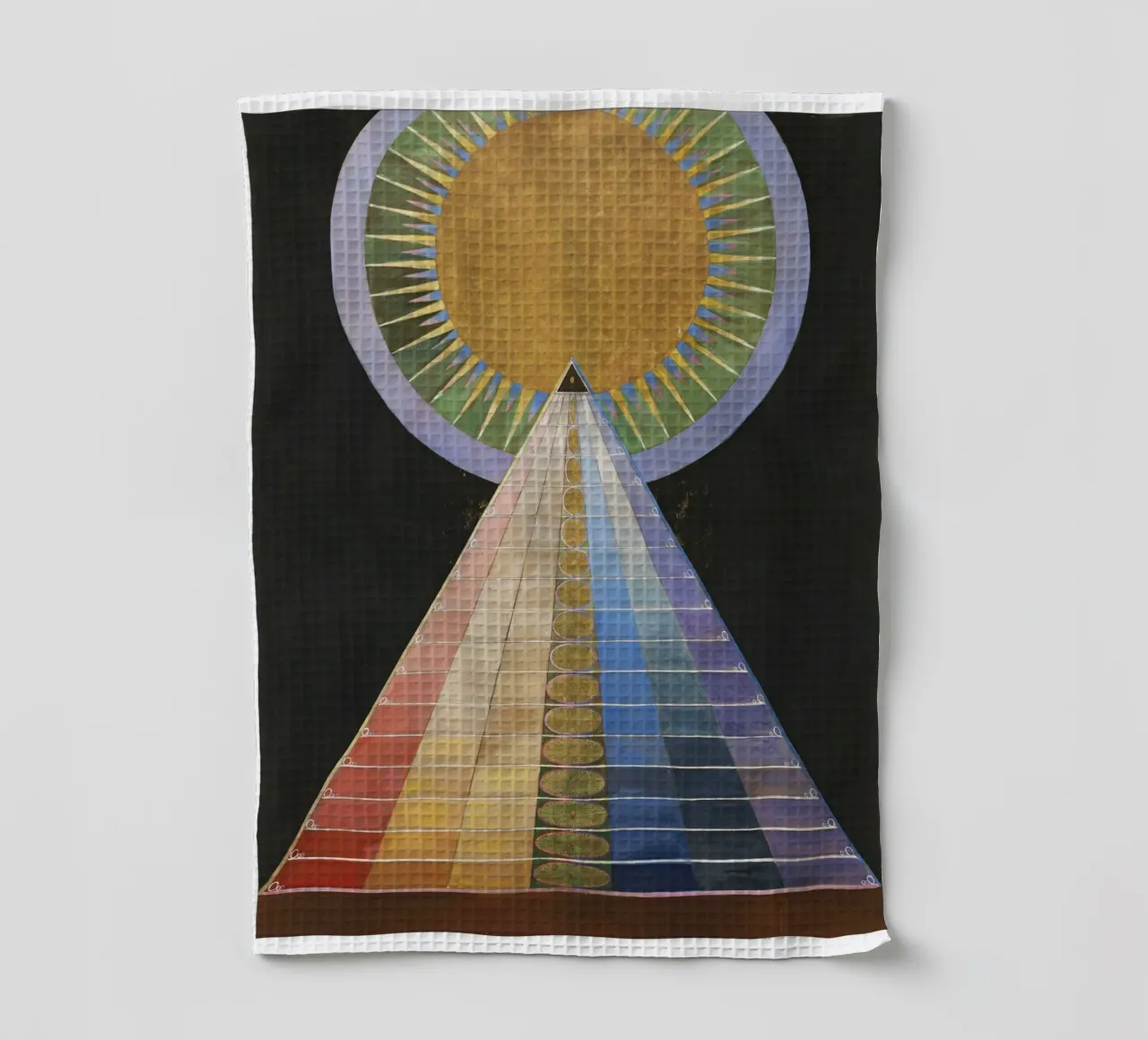 "Retable n° 1, groupe X" (1907) de Hilma af Klint torchon de Chérie Prints