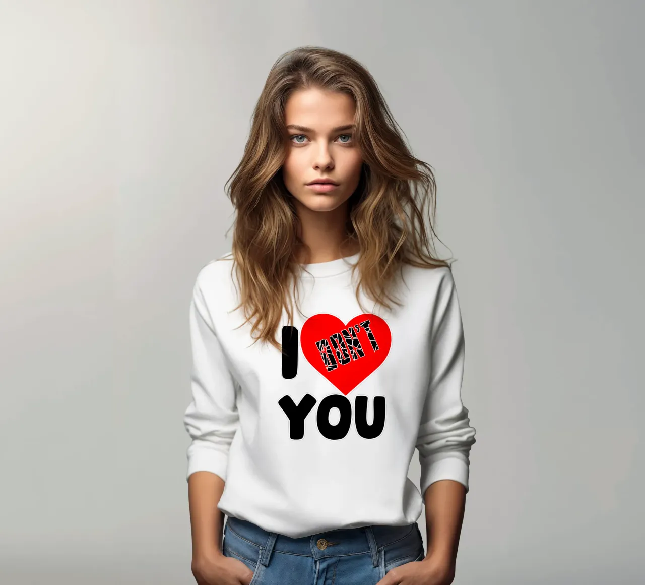 I Don't Love You sweatshirt by sillyindustries