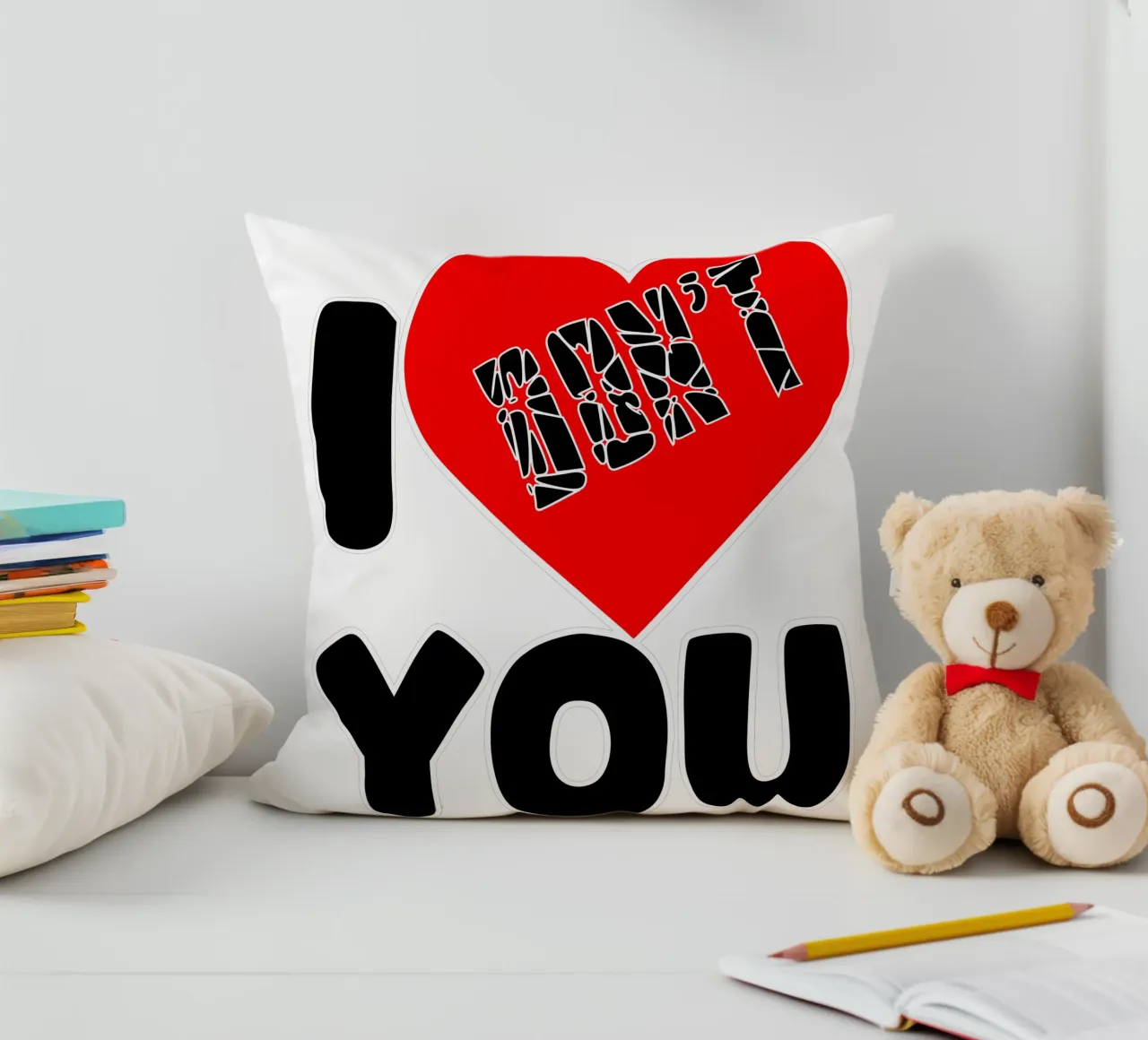 Non ti amo cuscino da sillyindustries