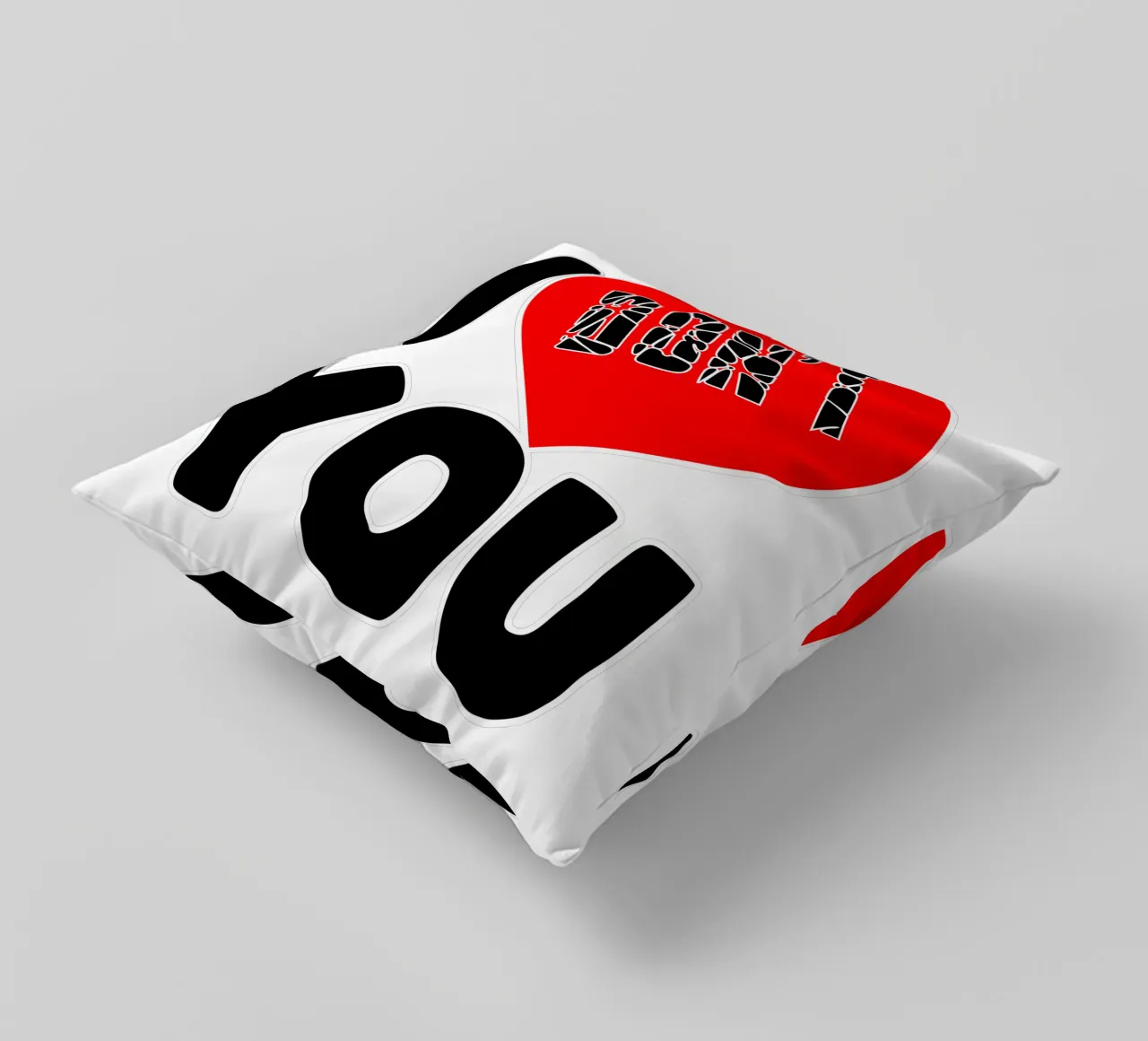 Non ti amo cuscino da sillyindustries