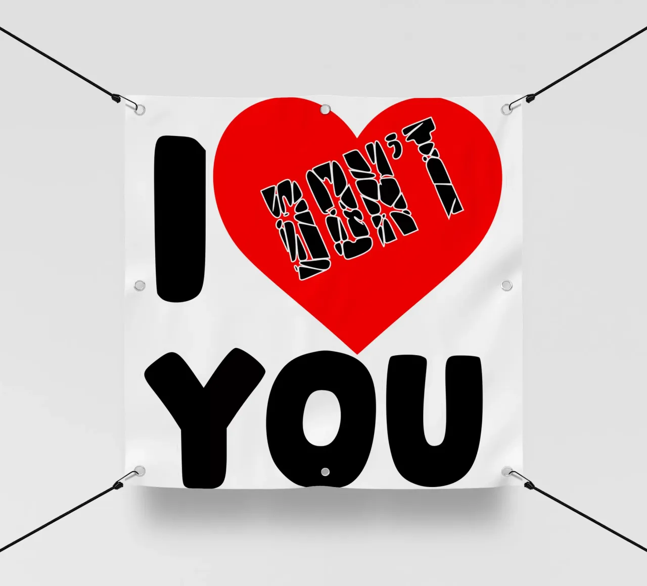 Non ti amo telo in pvc da sillyindustries