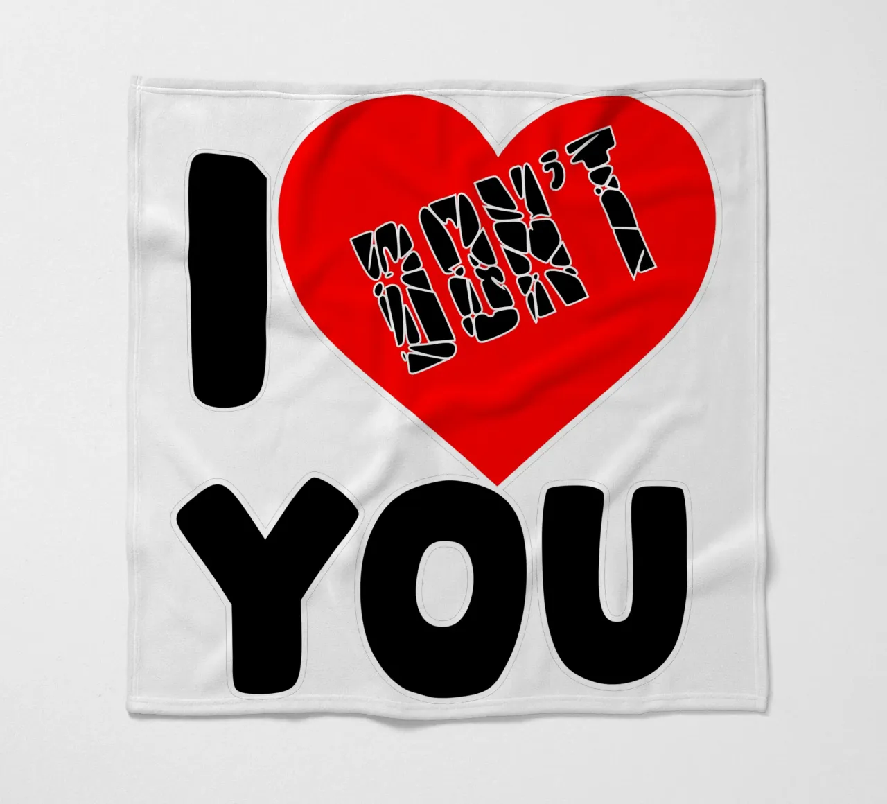 Non ti amo coperta in pile da sillyindustries