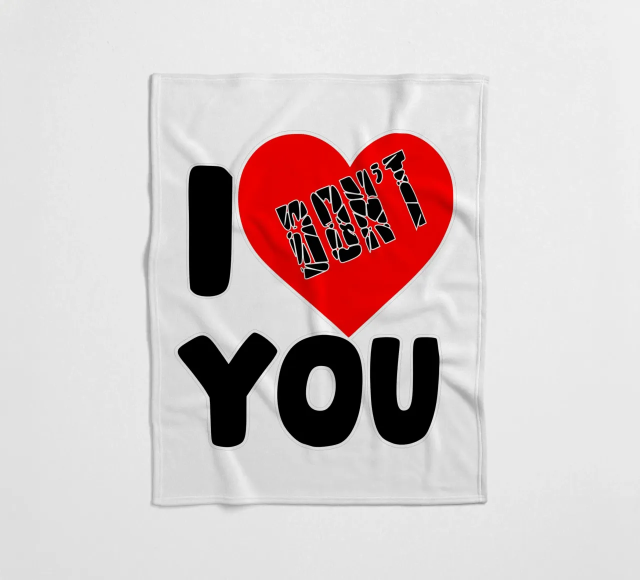 Non ti amo coperta in pile da sillyindustries