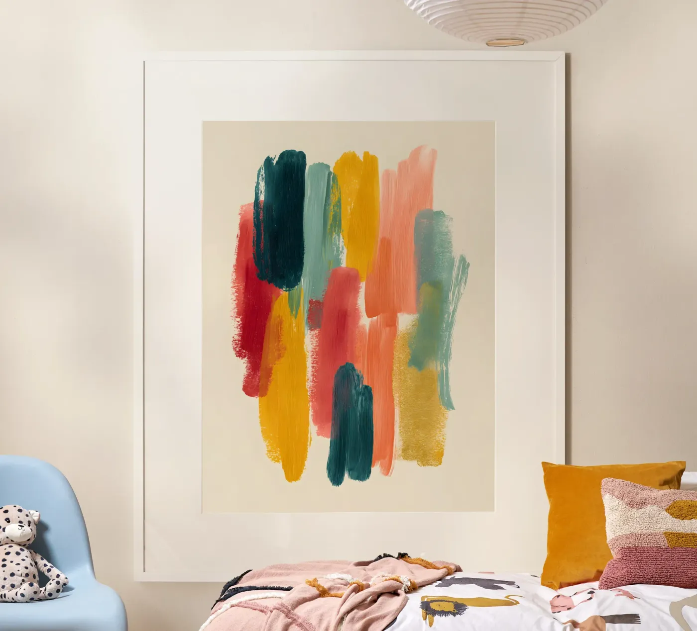 Chromatic Flow poster van Abstrakt Atelier