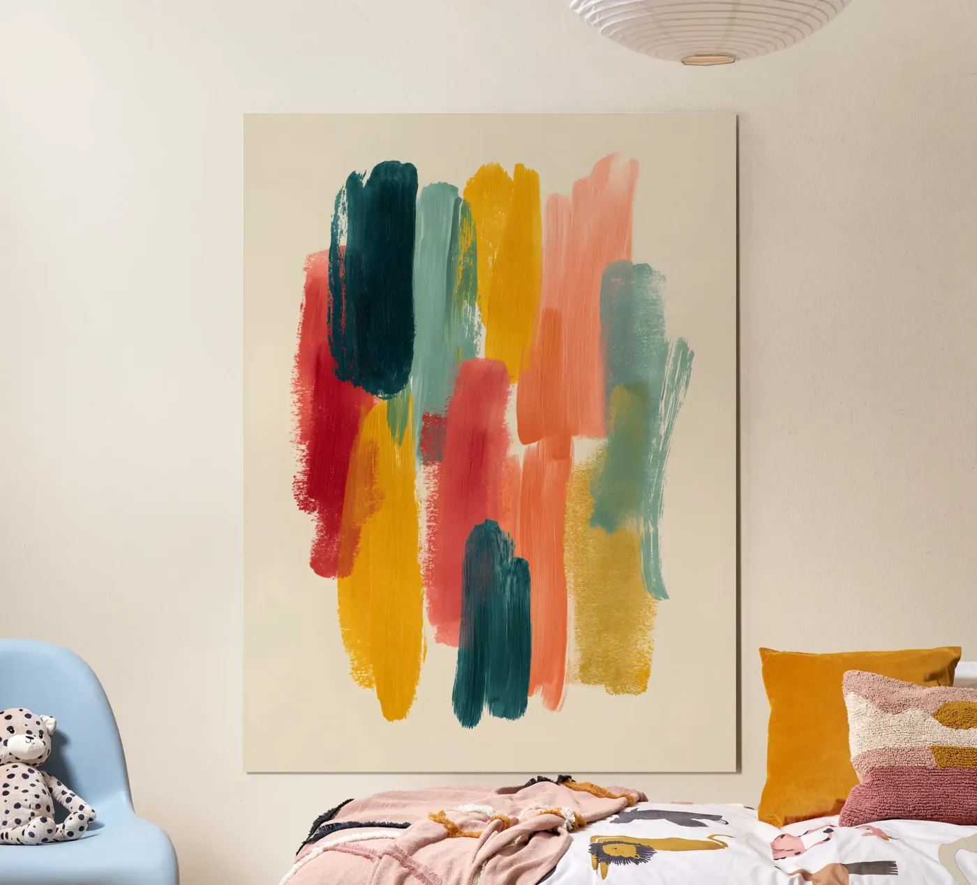 Chromatic Flow poster van Abstrakt Atelier
