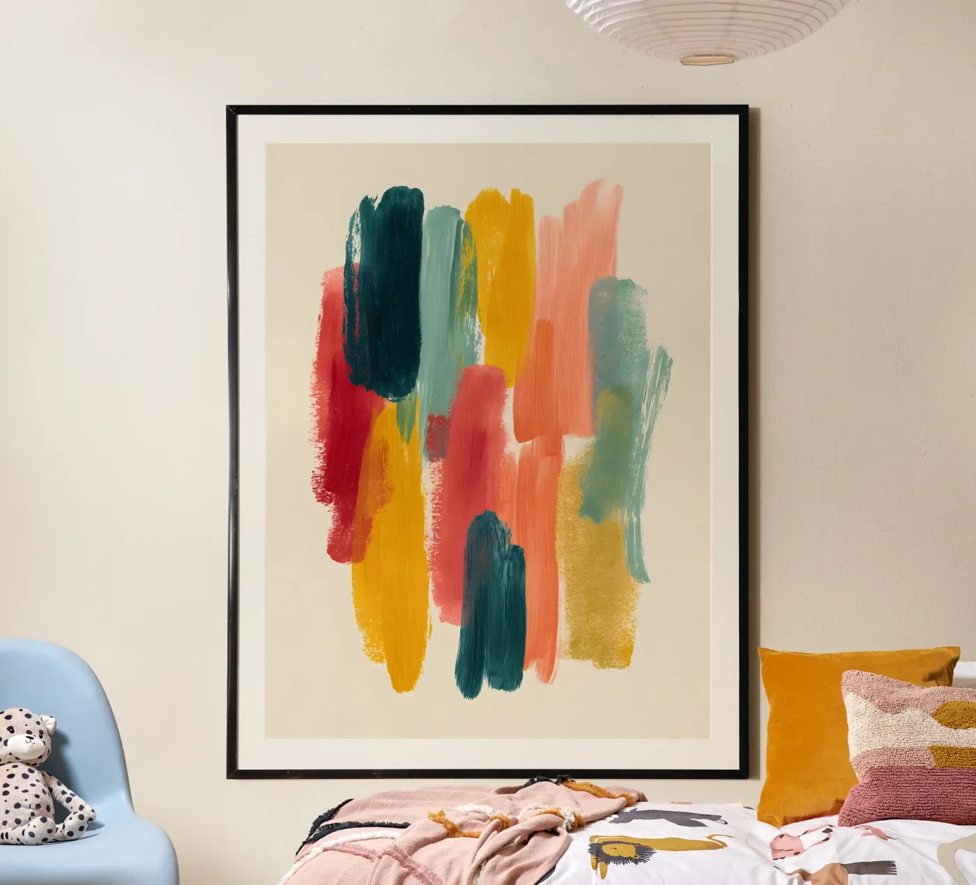 Chromatic Flow poster van Abstrakt Atelier