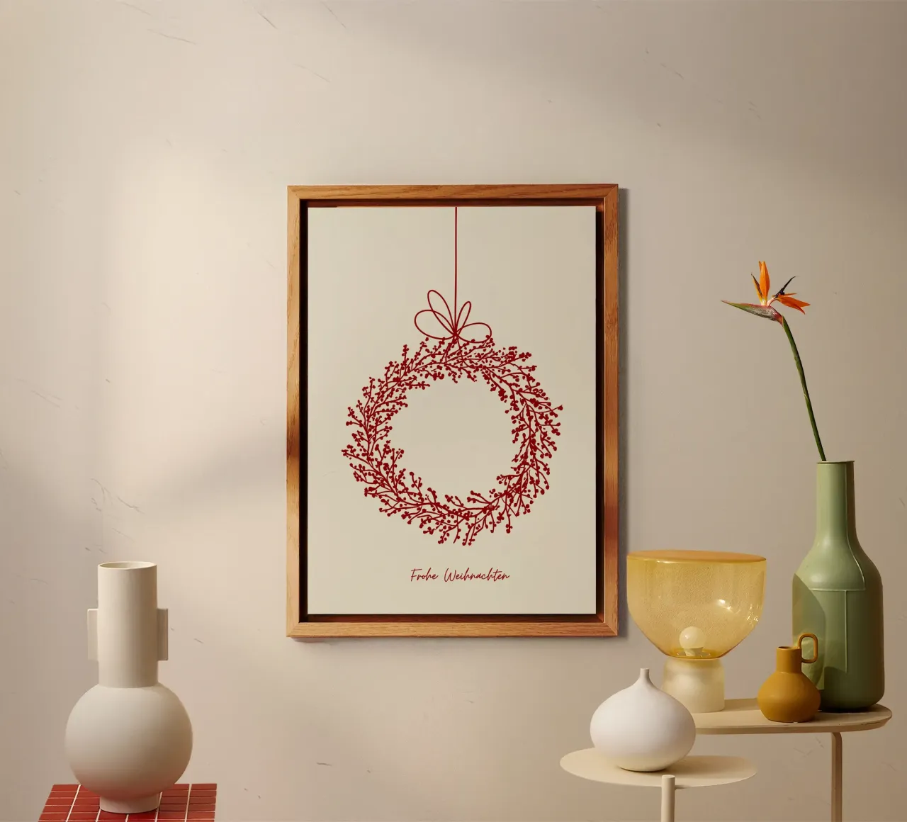 Frohe Weihnachten alu-dibond by PurePeachChristmas