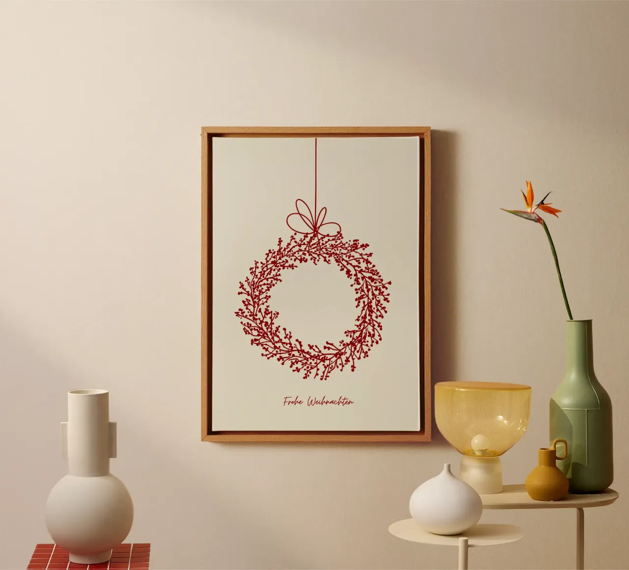 Frohe Weihnachten canvas by PurePeachChristmas