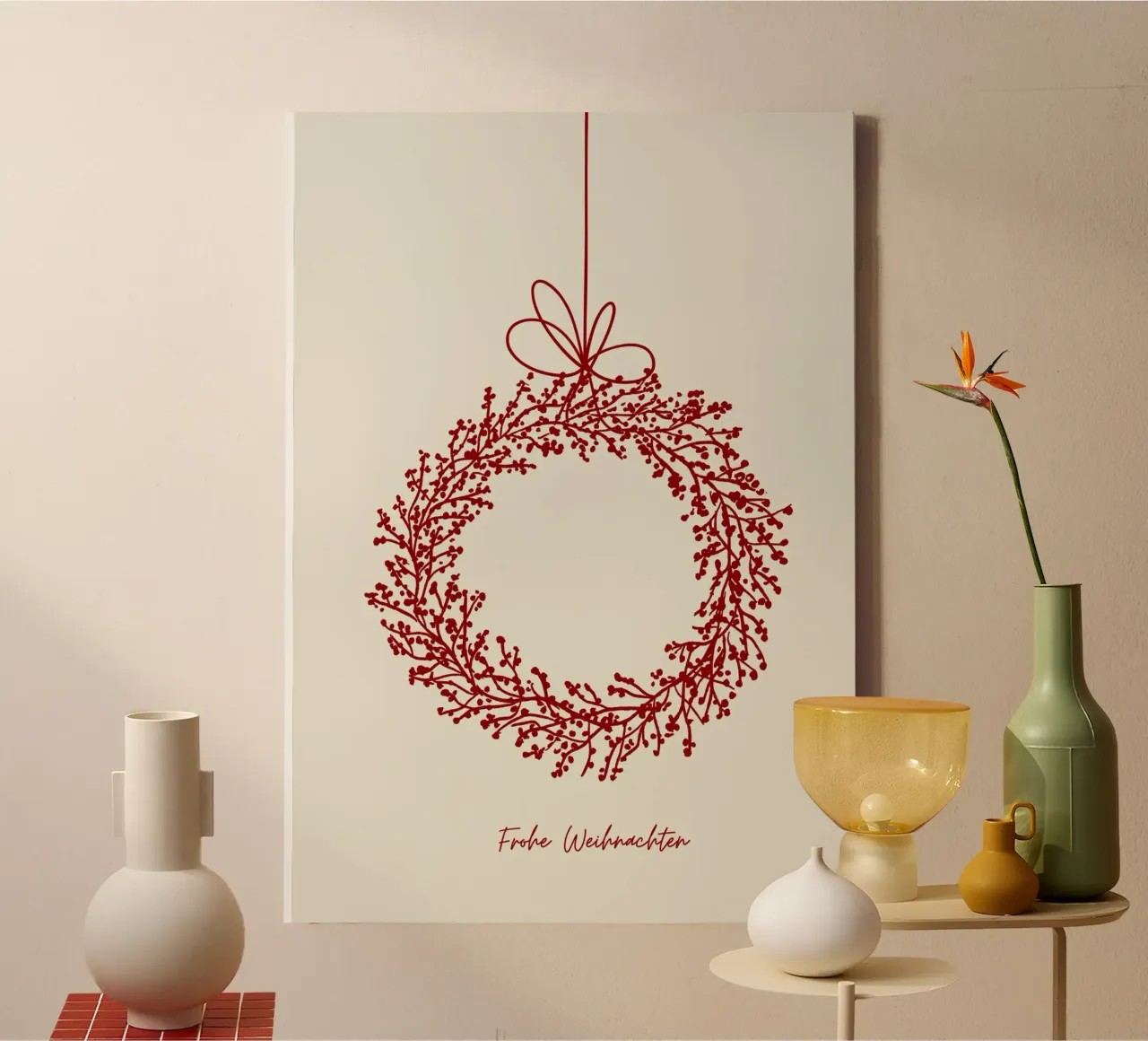 Frohe Weihnachten canvas by PurePeachChristmas