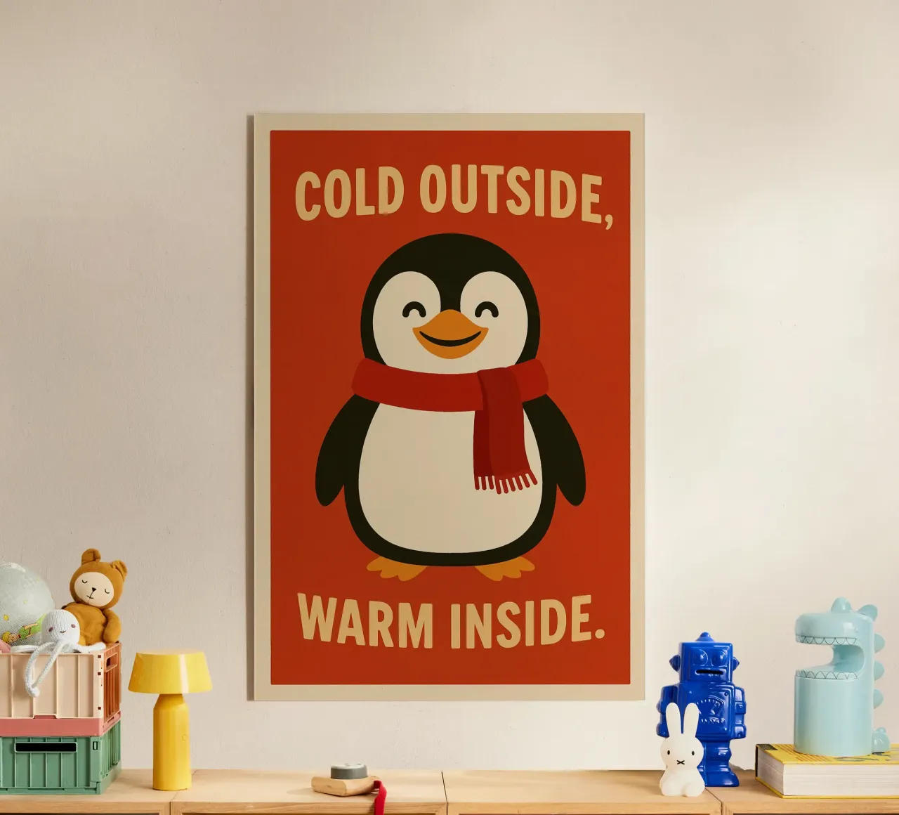 cold outside, warm inside plexiglass da PurePeachChristmas