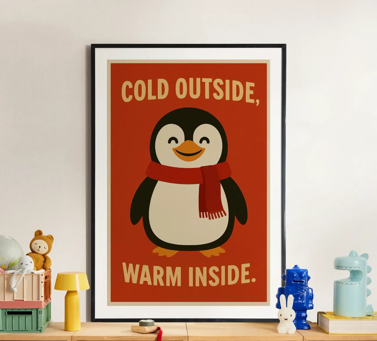 cold outside, warm inside poster da PurePeachChristmas