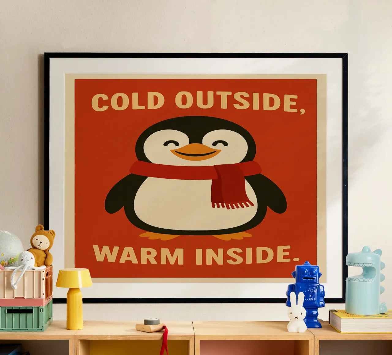 cold outside, warm inside poster da PurePeachChristmas