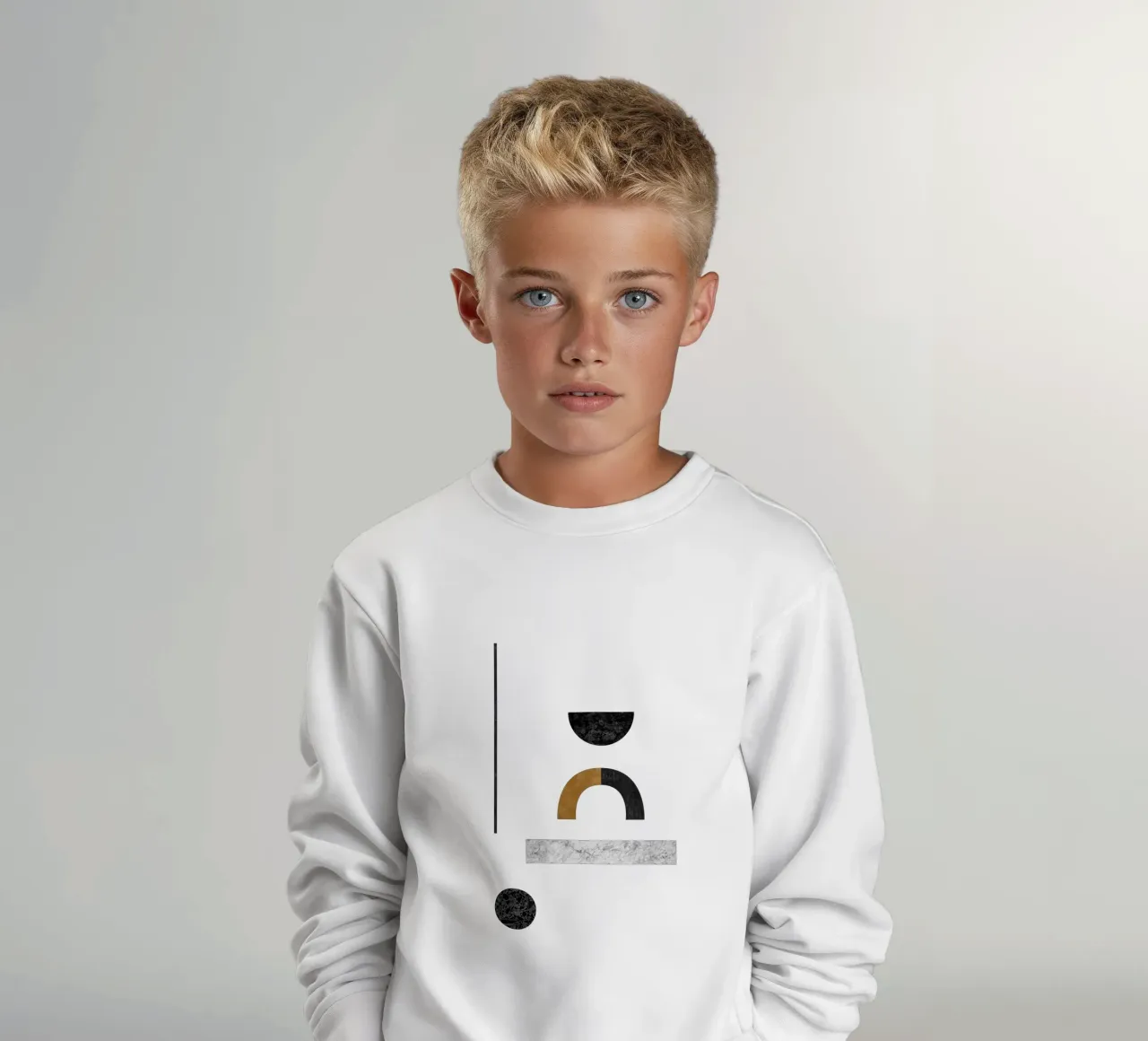 Abstract Geometric III kids sweatshirt by Orara Studio