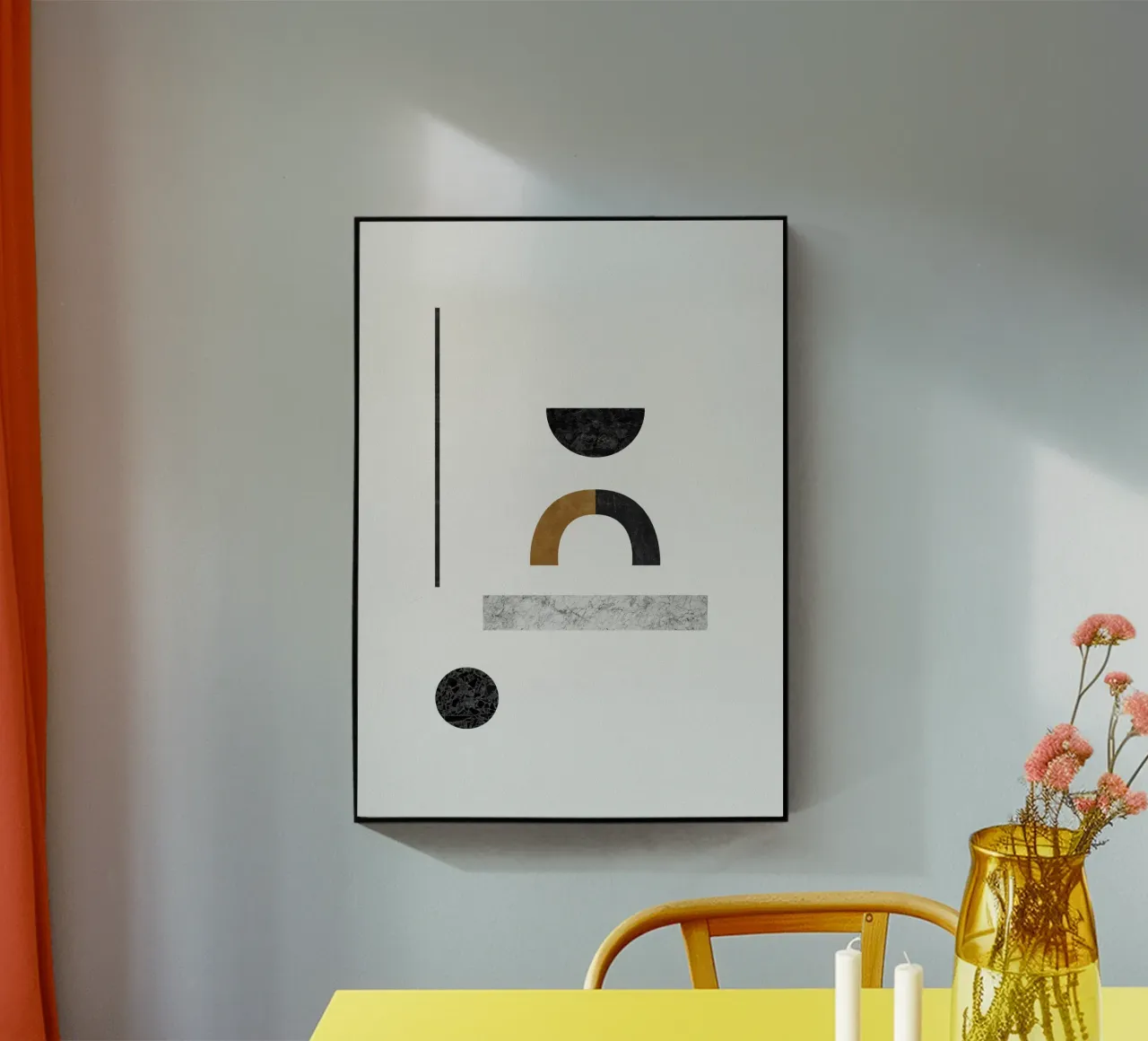Abstrakt Geometrisch III Acryl-Glas von Orara Studio
