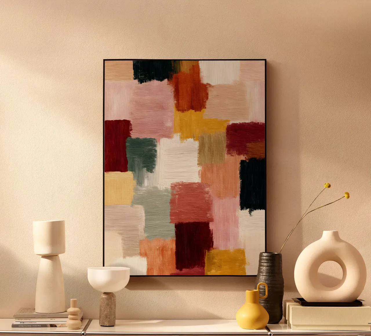 Muted Mosaic plexiglass da Abstrakt Atelier