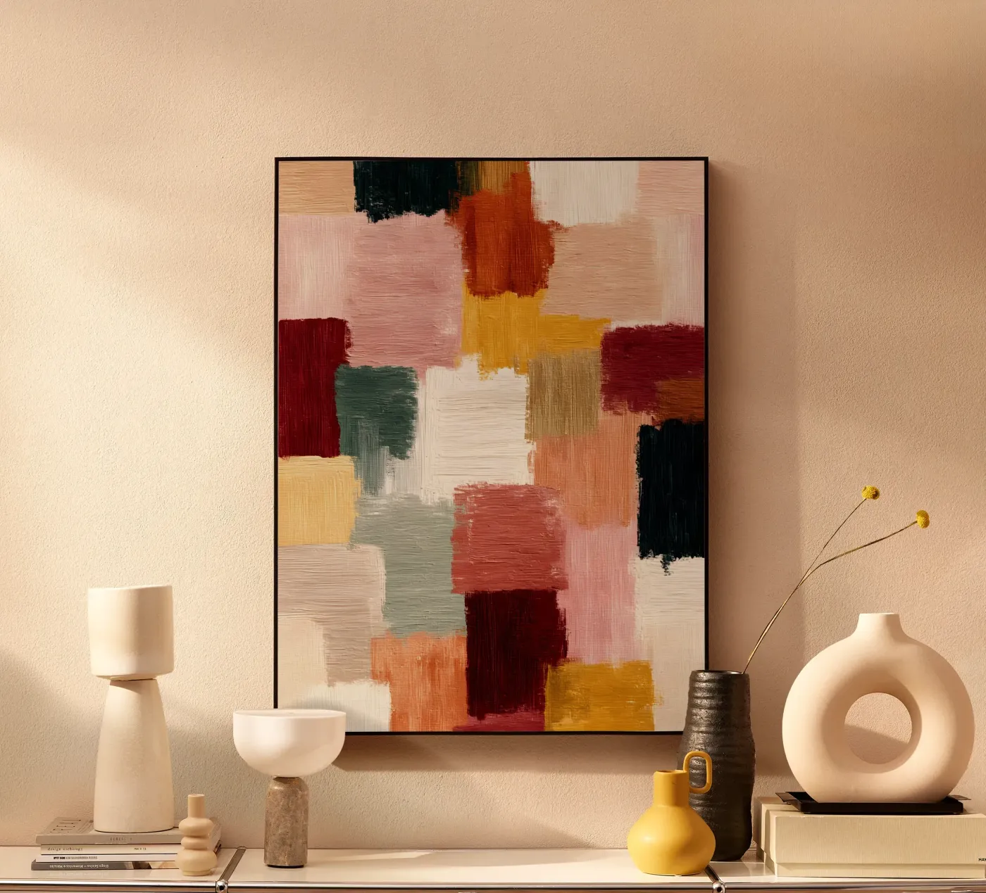 Muted Mosaic plexiglass da Abstrakt Atelier