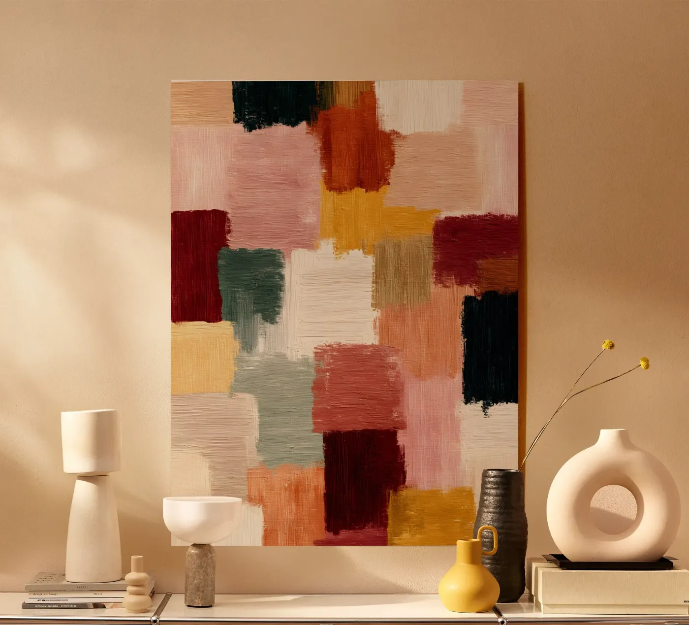 Muted Mosaic plexiglass da Abstrakt Atelier