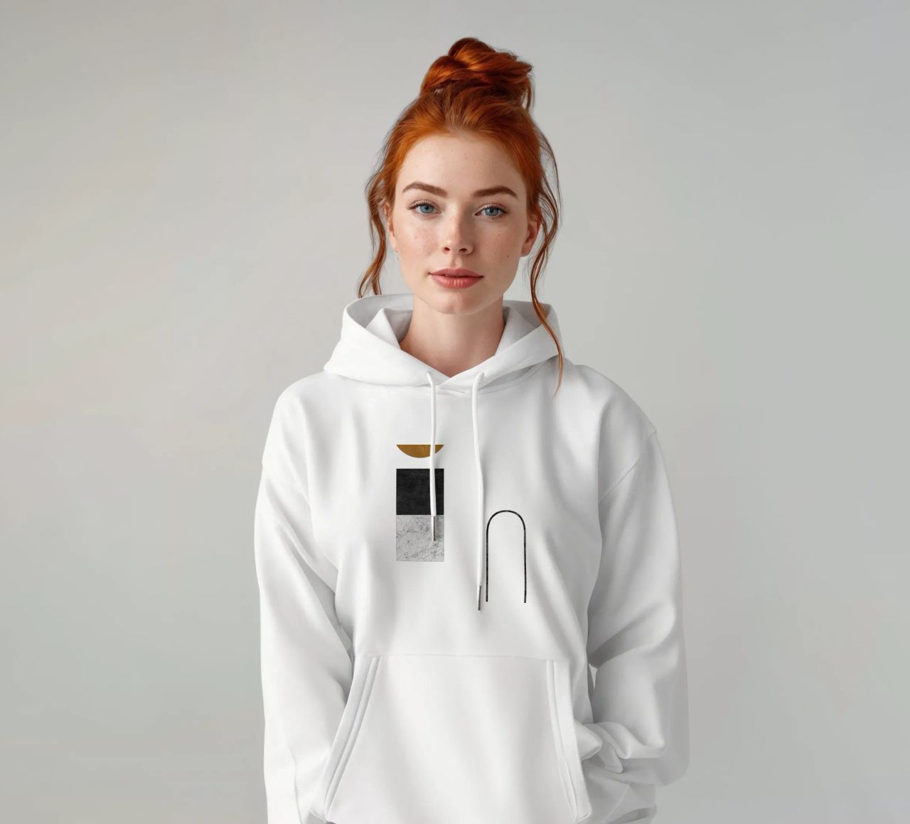 Geometría abstracta IV sudadera con capucha de Orara Studio
