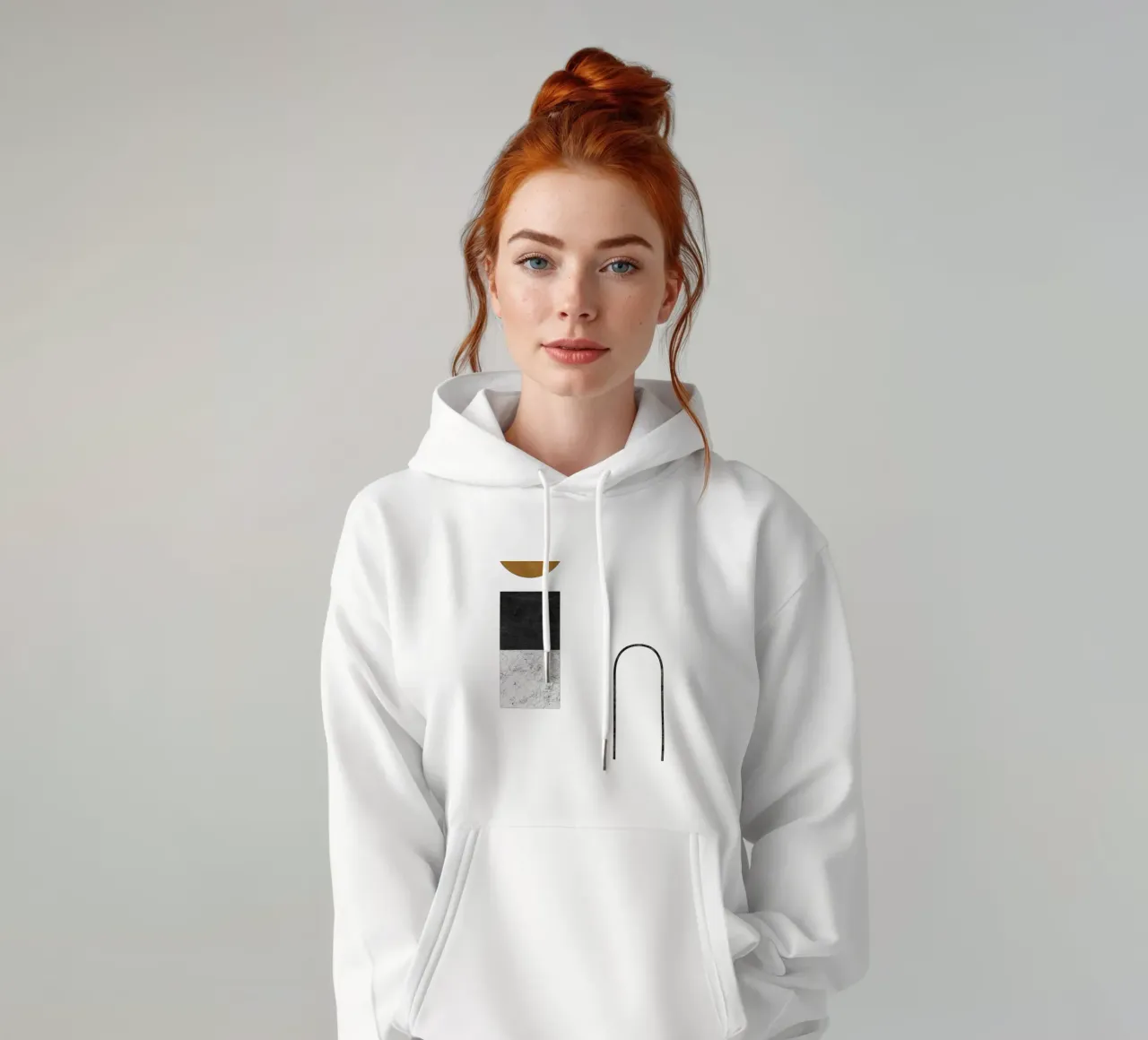 Geometria astratta IV felpa con cappuccio da Orara Studio