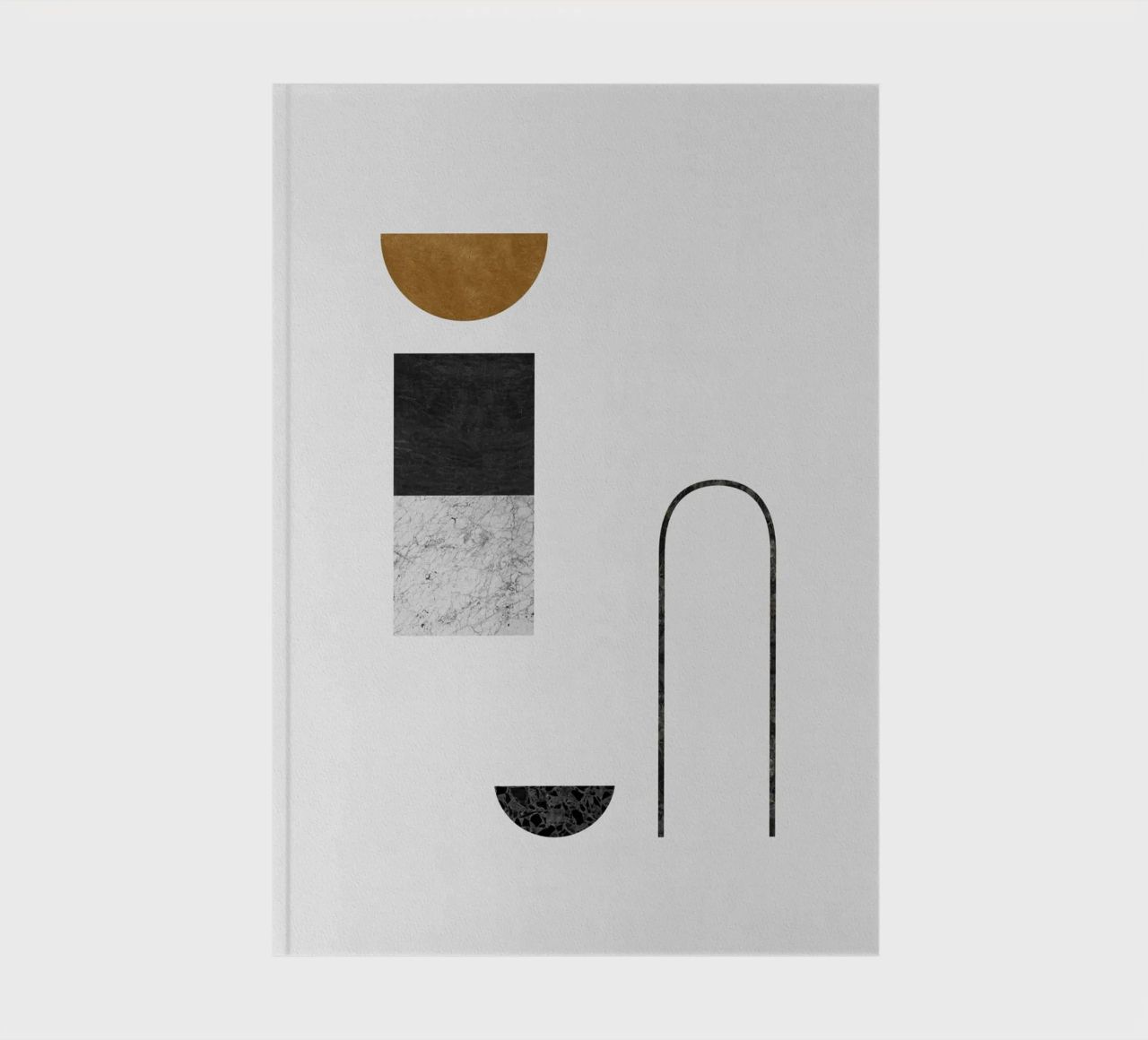 Abstract Geometric IV notebook by Orara Studio
