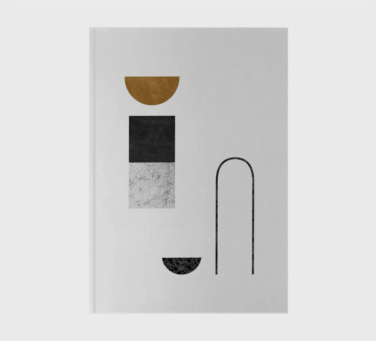 Abstrakt Geometrisch IV Notizbuch von Orara Studio