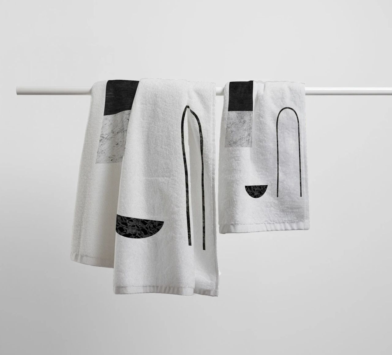 Abstract Geometric IV towel by Orara Studio