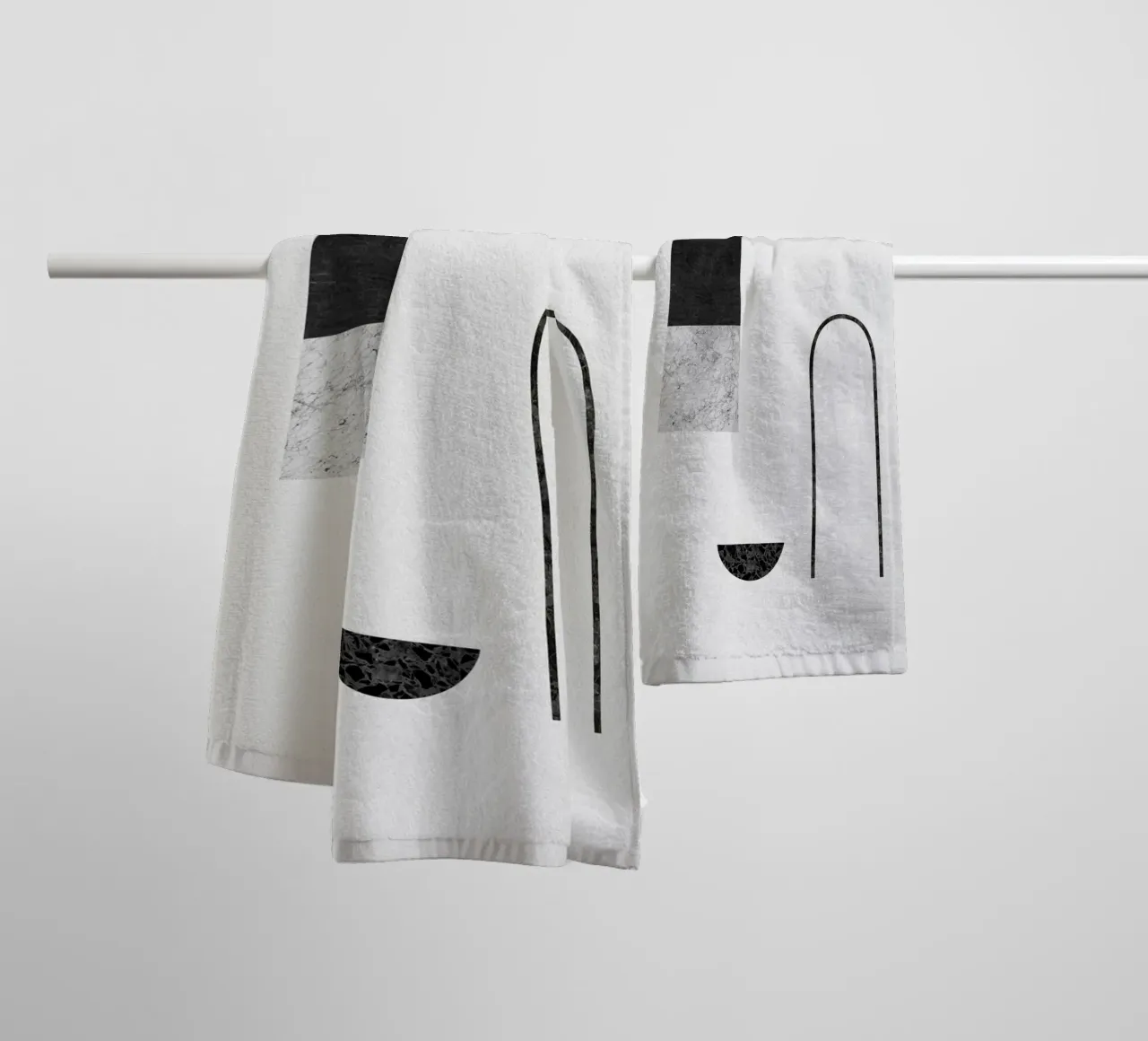 Abstract Geometric IV towel by Orara Studio