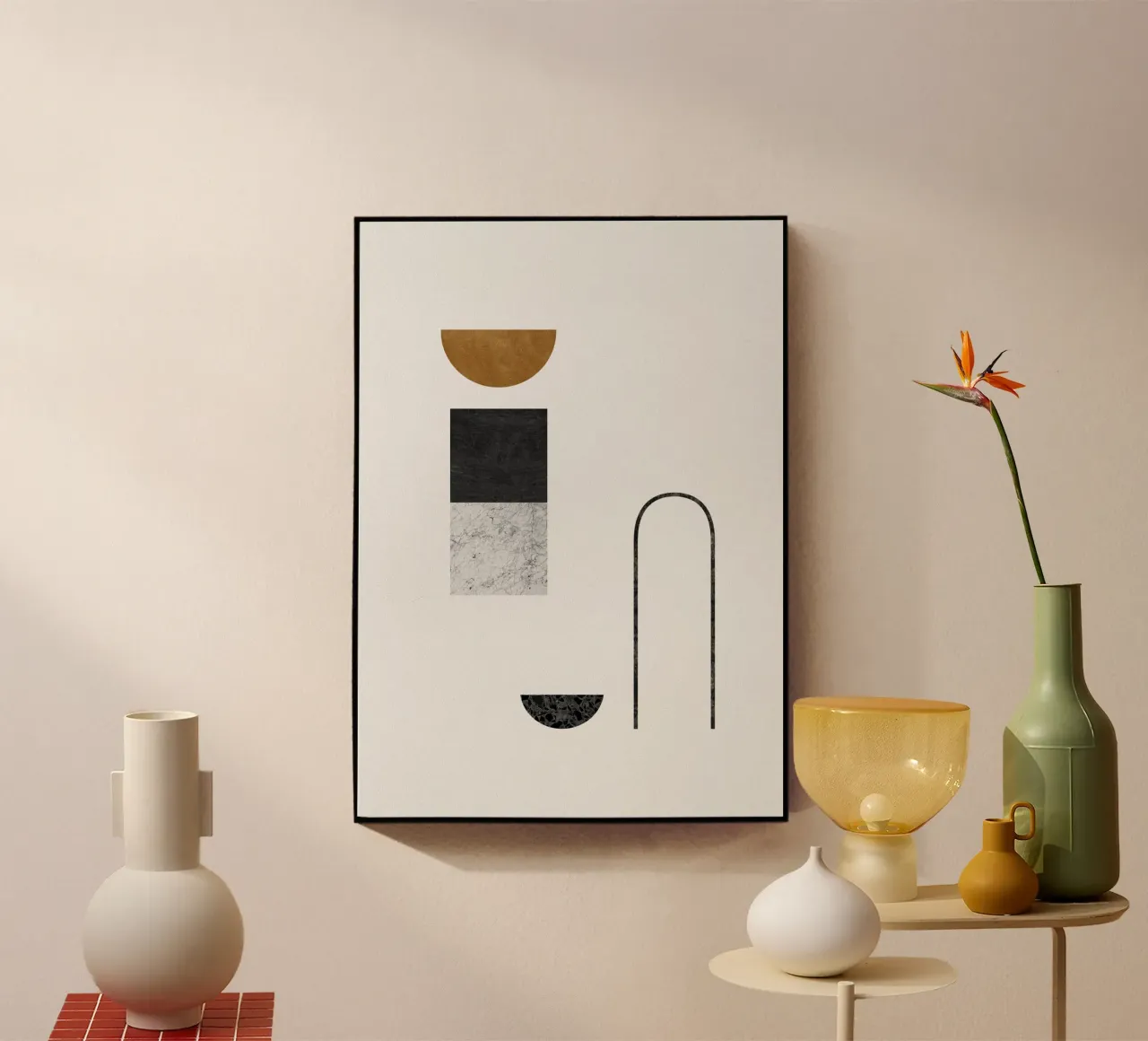 Abstract Geometric IV acrylic glass by Orara Studio