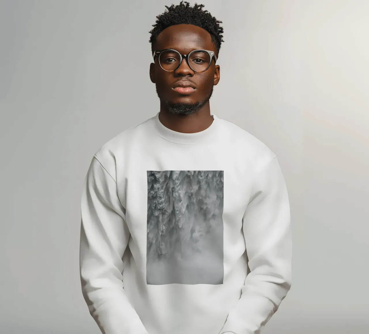 Abstract Waterfall felpa da Fjöllart