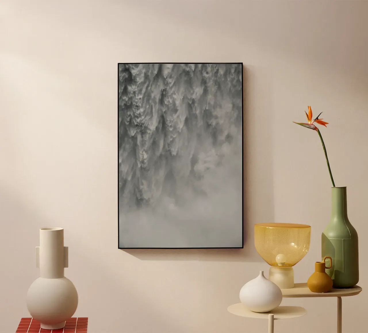 Abstract Waterfall plexiglass da Fjöllart