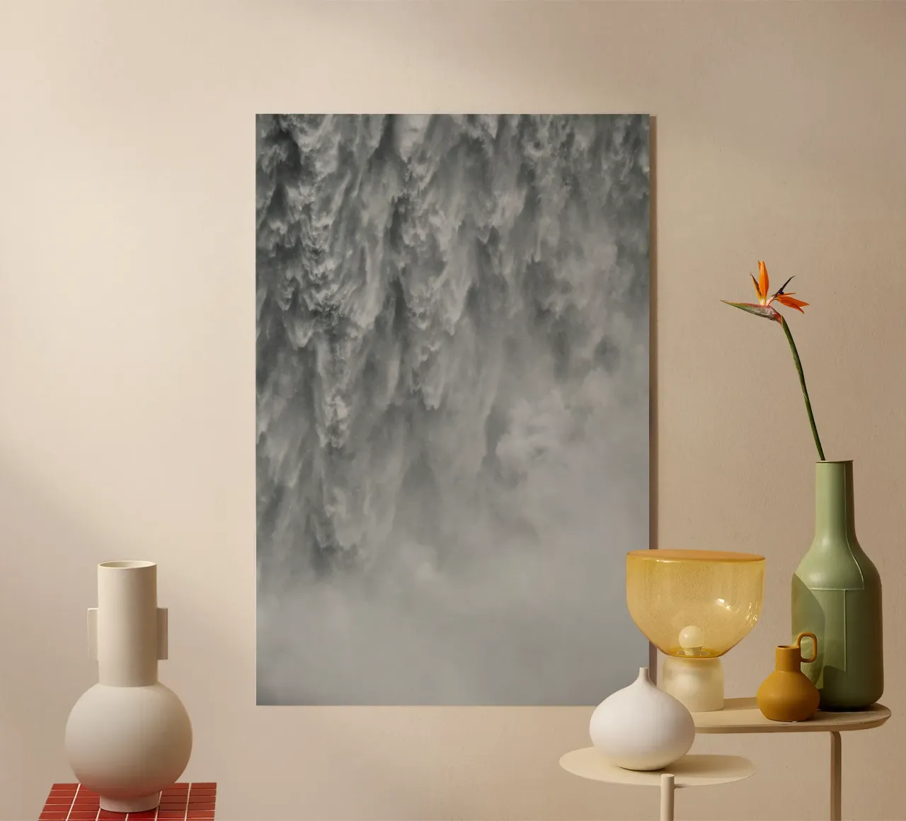 Abstract Waterfall plexiglass da Fjöllart