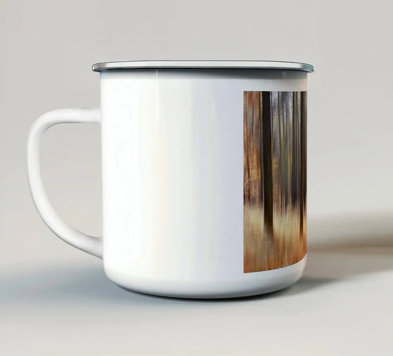 Nella foresta tazza in smalto da Atteloi