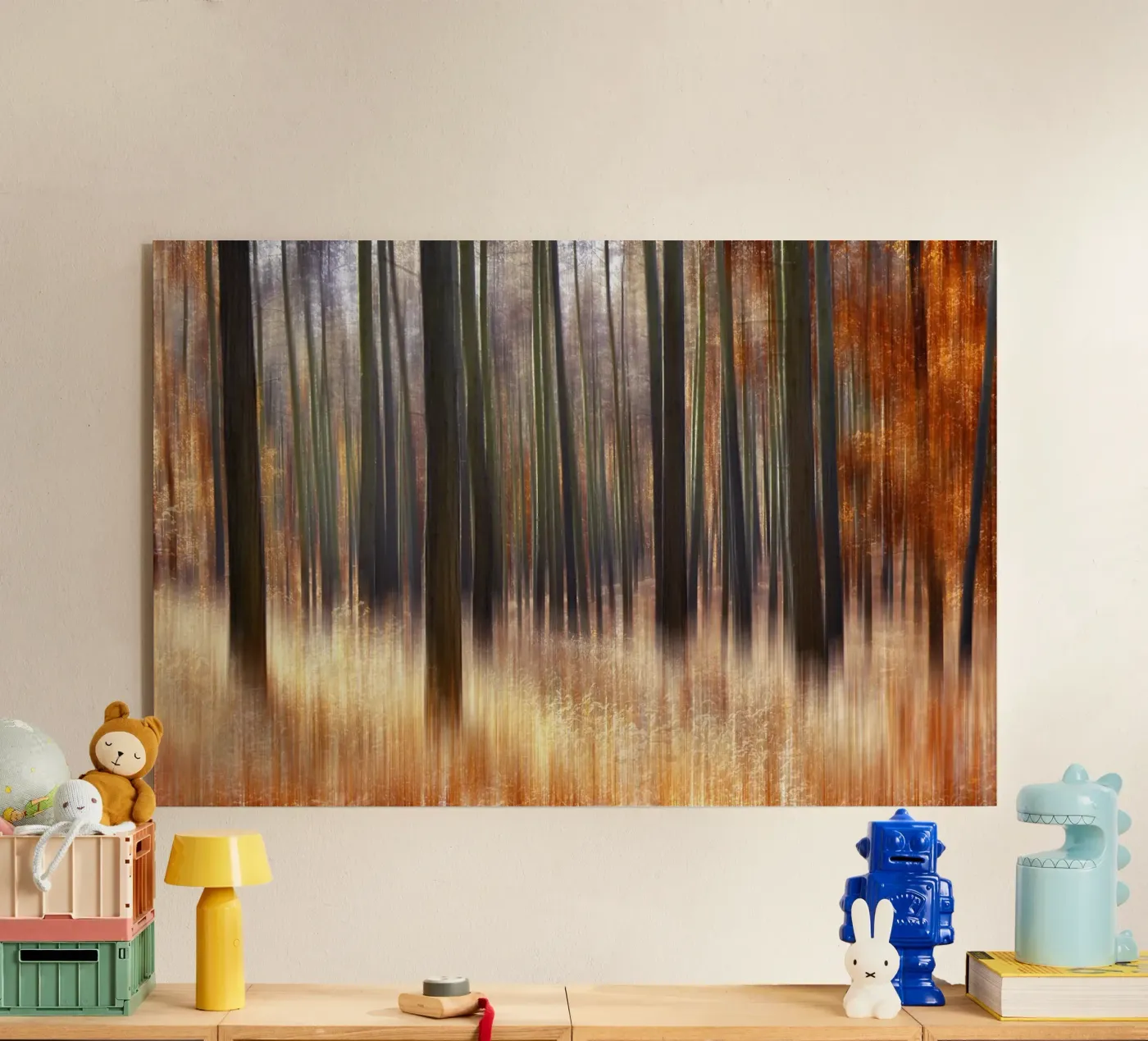 In the forest acryl van Atteloi