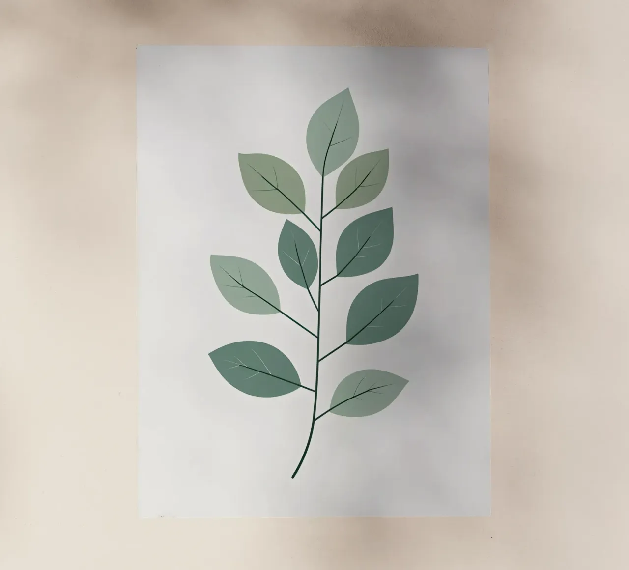 ramo semplice di eucalipto pellicola backlit da botanical shop