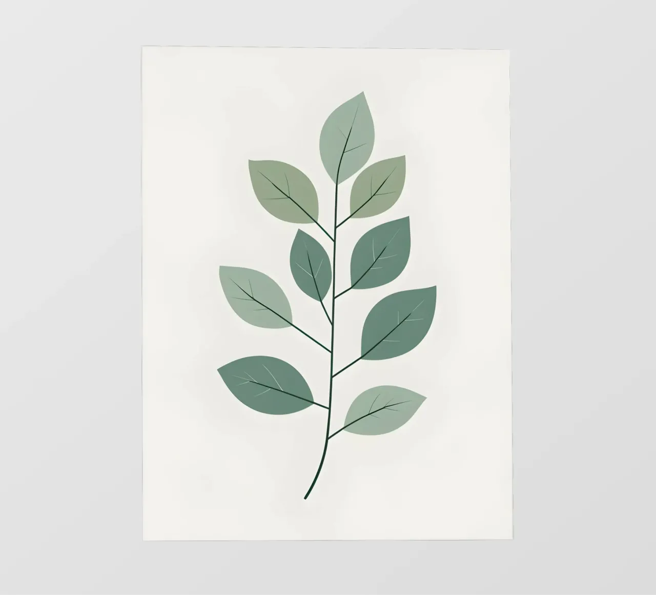 ramo semplice di eucalipto pellicola backlit da botanical shop