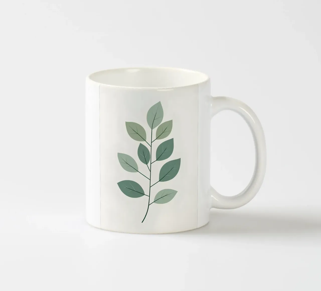 ramo semplice di eucalipto tazza in ceramica da botanical shop