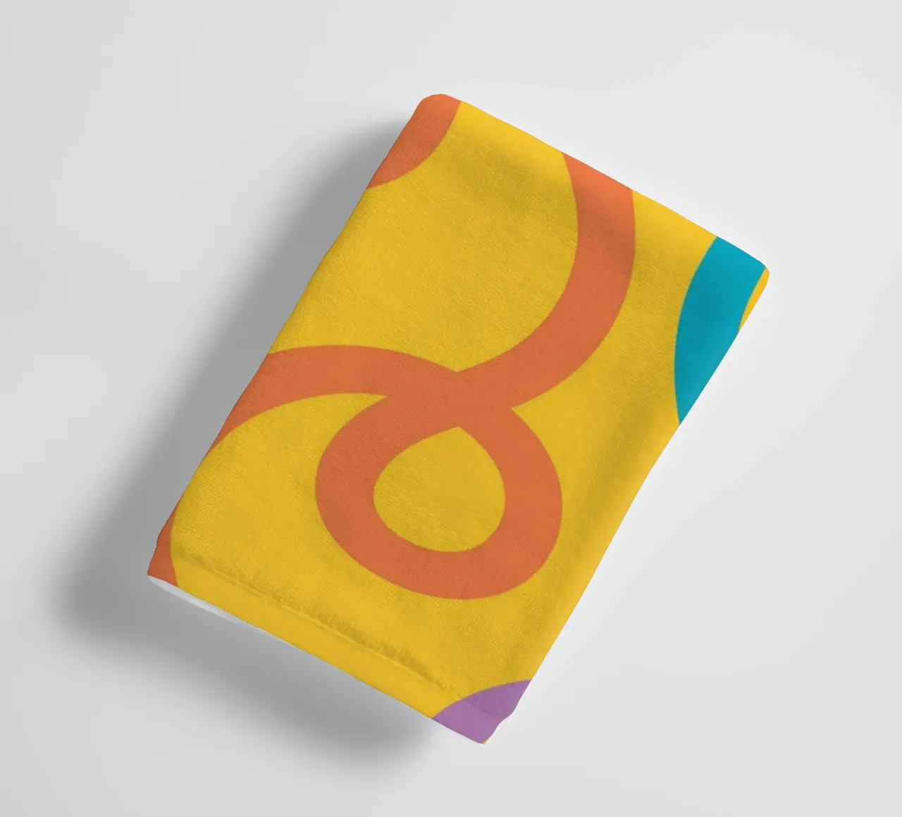 Line Swirl Colorful Scribble towel by Studio Fun Boy