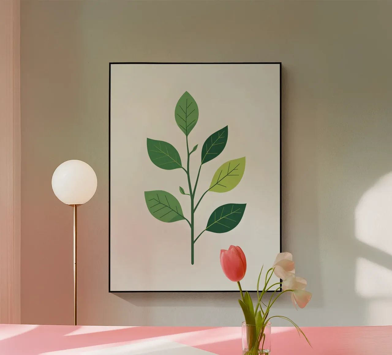 ramo semplice plexiglass da botanical shop