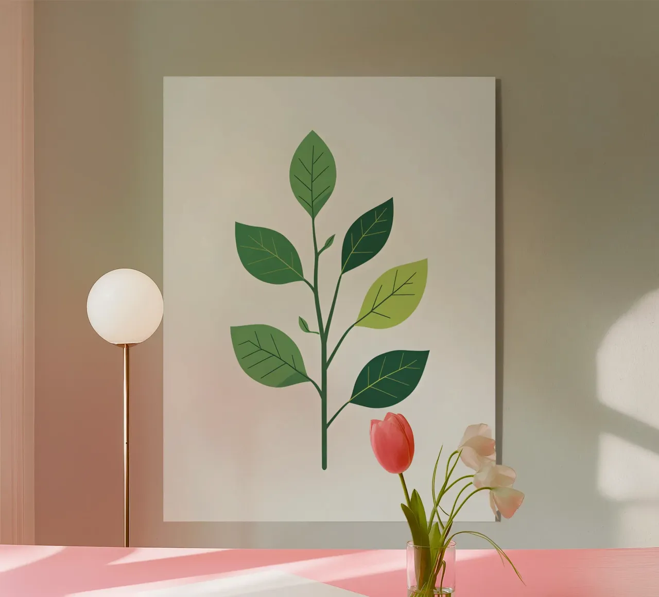 ramo semplice plexiglass da botanical shop