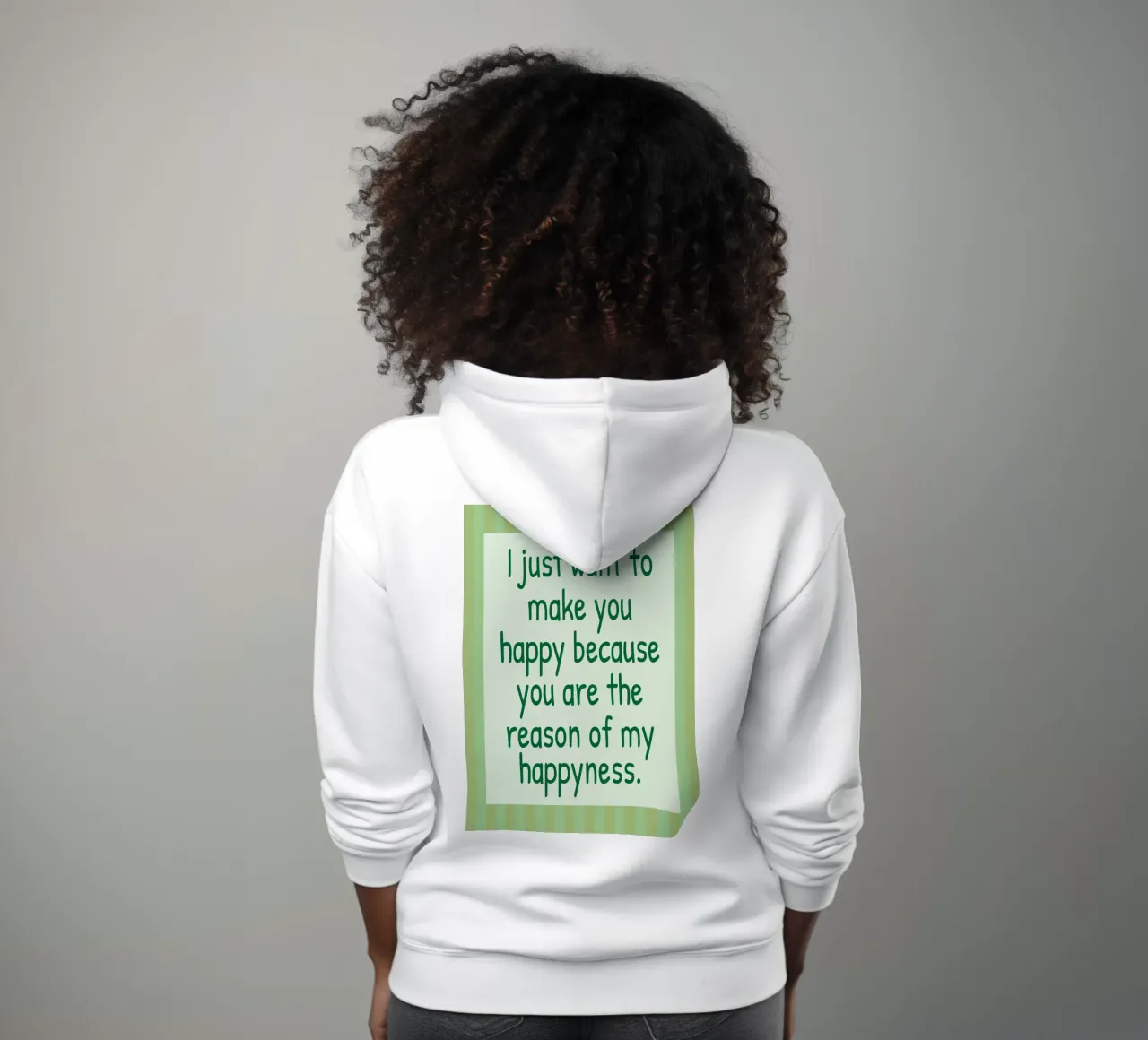 solo per renderti felice felpa con cappuccio da toegoe