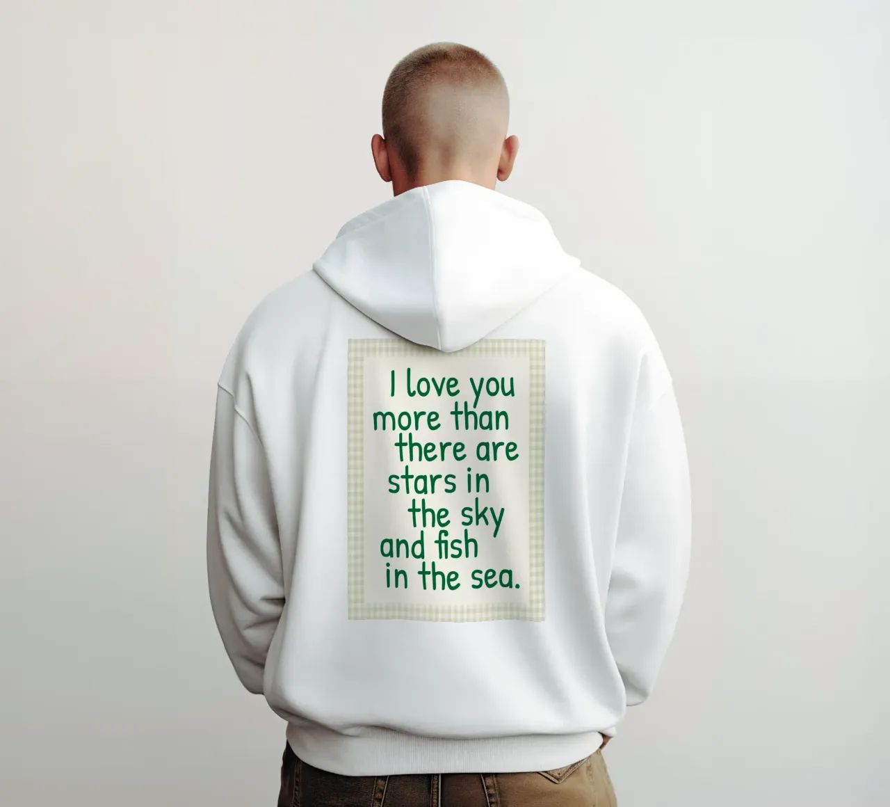 Ti amo di più felpa con cappuccio da toegoe