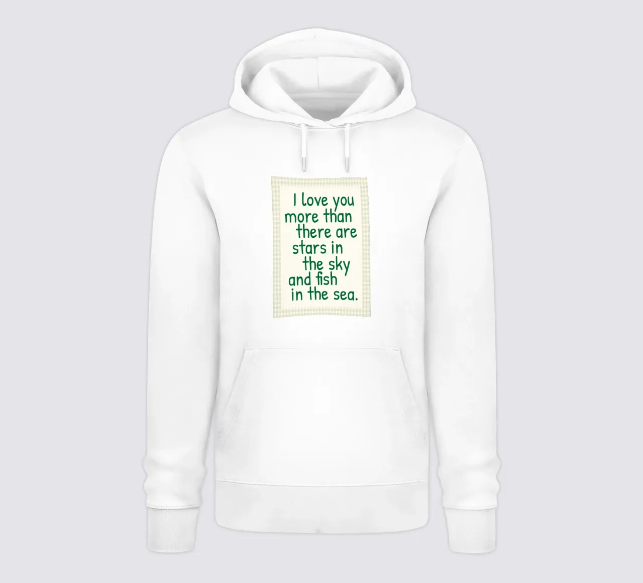 Ti amo di più felpa con cappuccio da toegoe