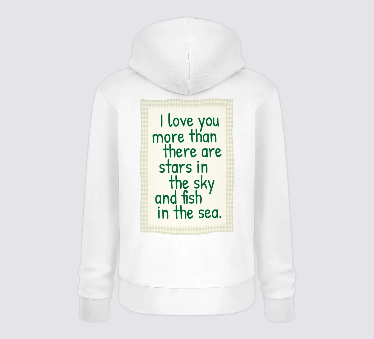 Ti amo di più felpa con cappuccio da toegoe