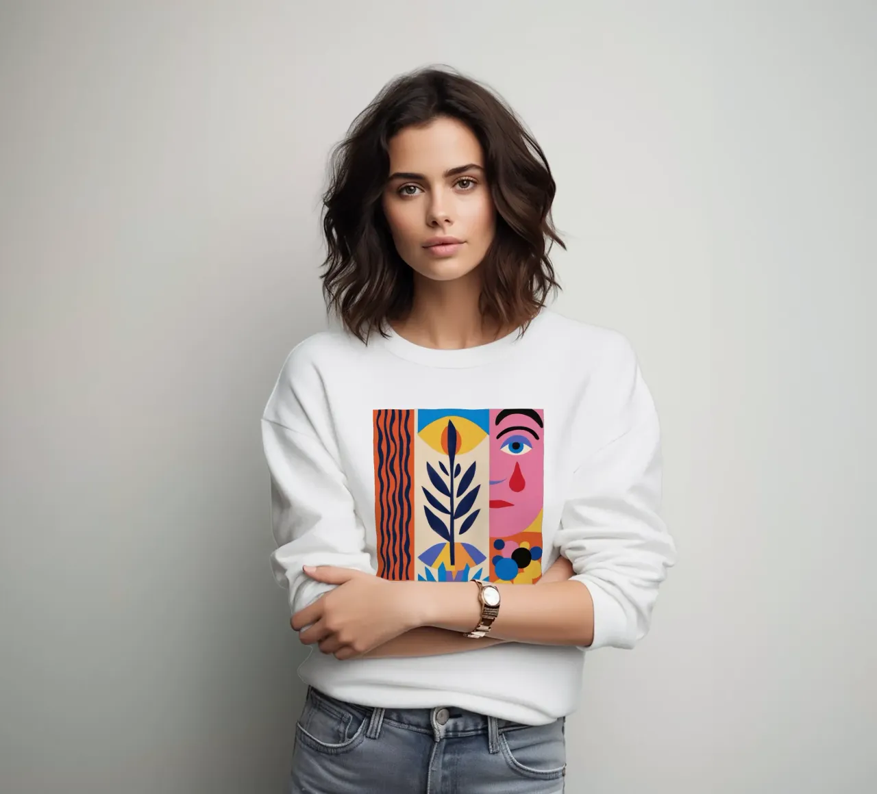 Emozione prismatica frammentata felpa da Sky Velour