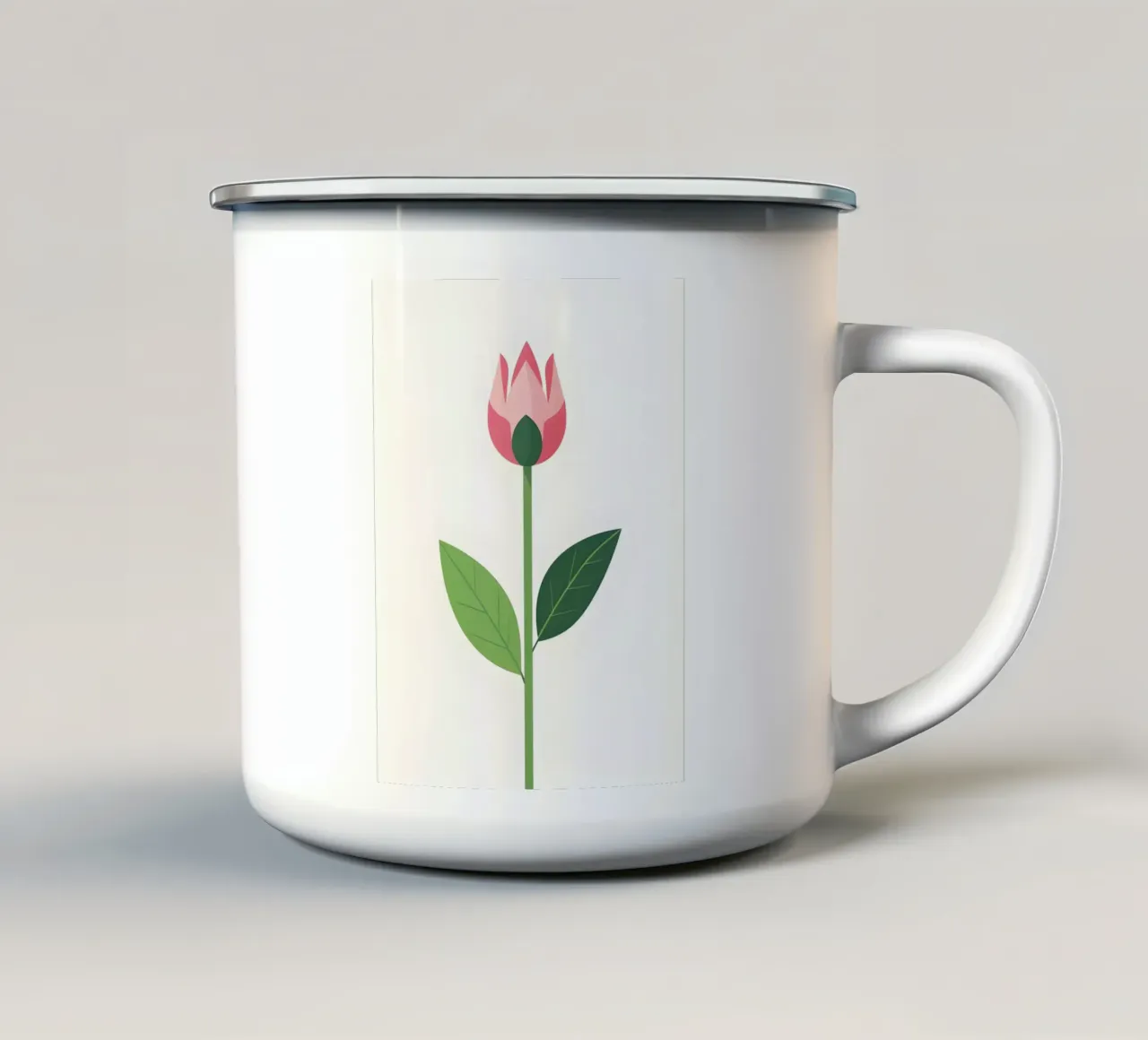 fiore di tulipano tazza in smalto da botanical shop