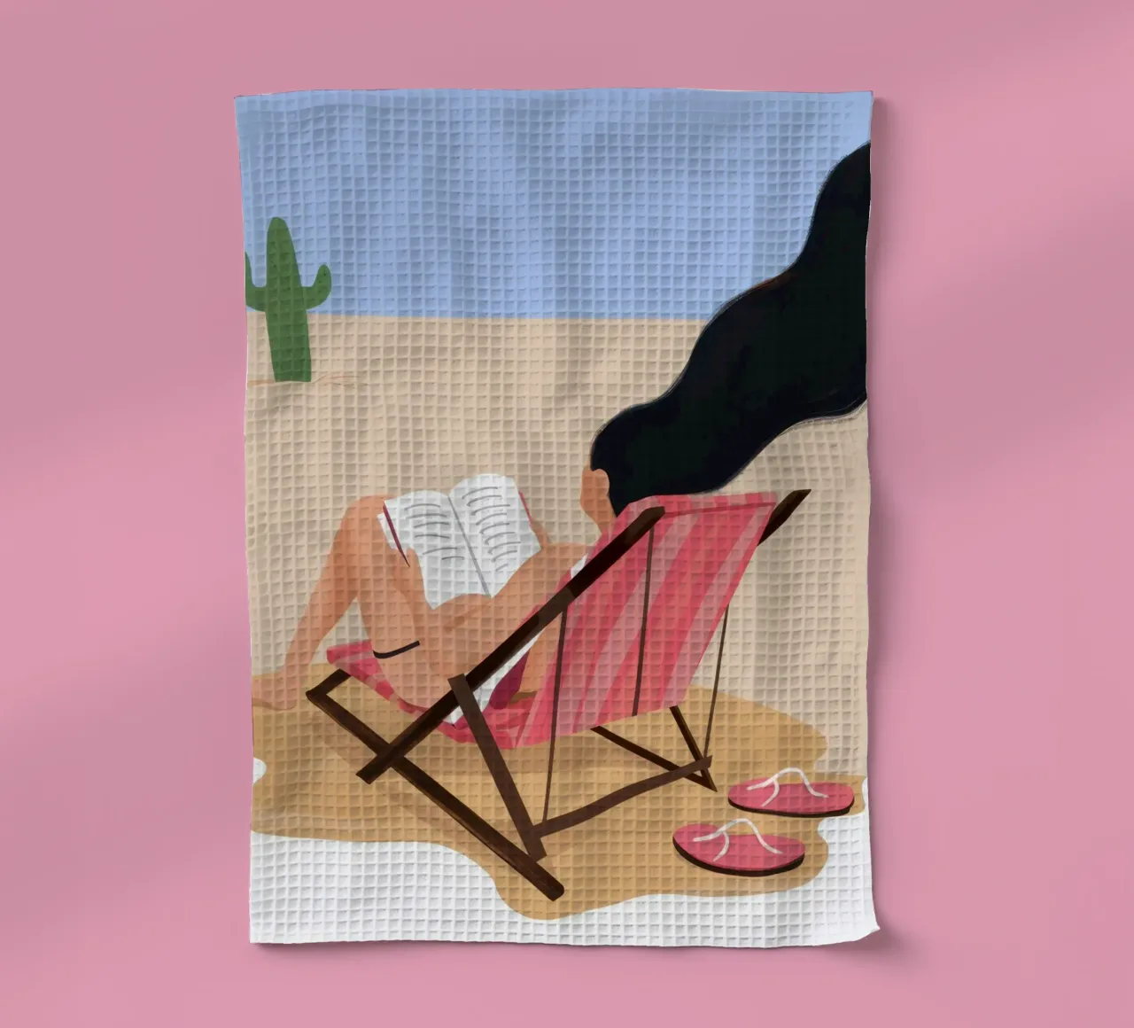 Escapade de lecture dans le désert torchon de Sky Velour